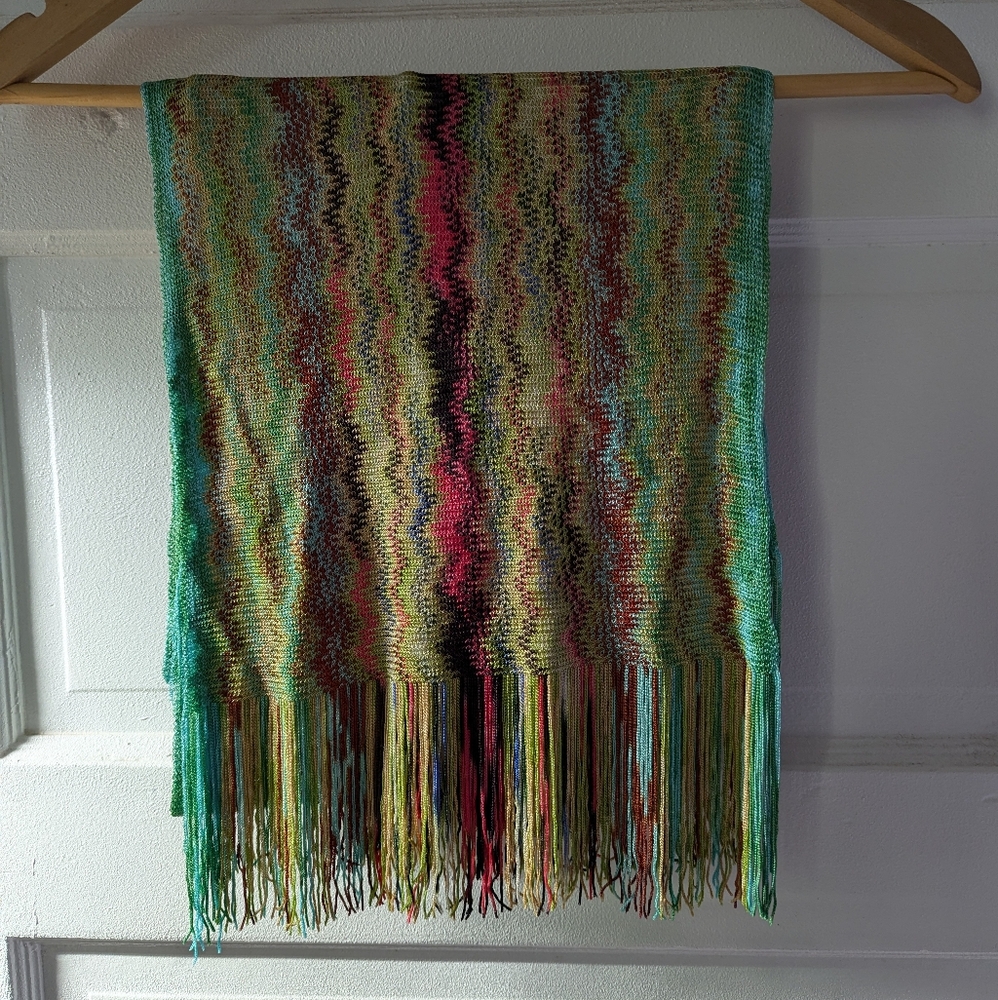 Missoni Rainbow Fringe Scarf